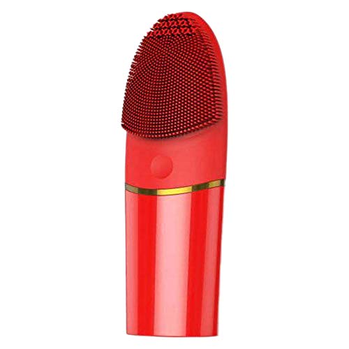 LEYTON Mini Electric Cleansing Brush - Silicone Sonic Facial Cleanser for Deep Pore Cleaning & Skin Massage | Perfect for Daily Skincare Routine & Travel