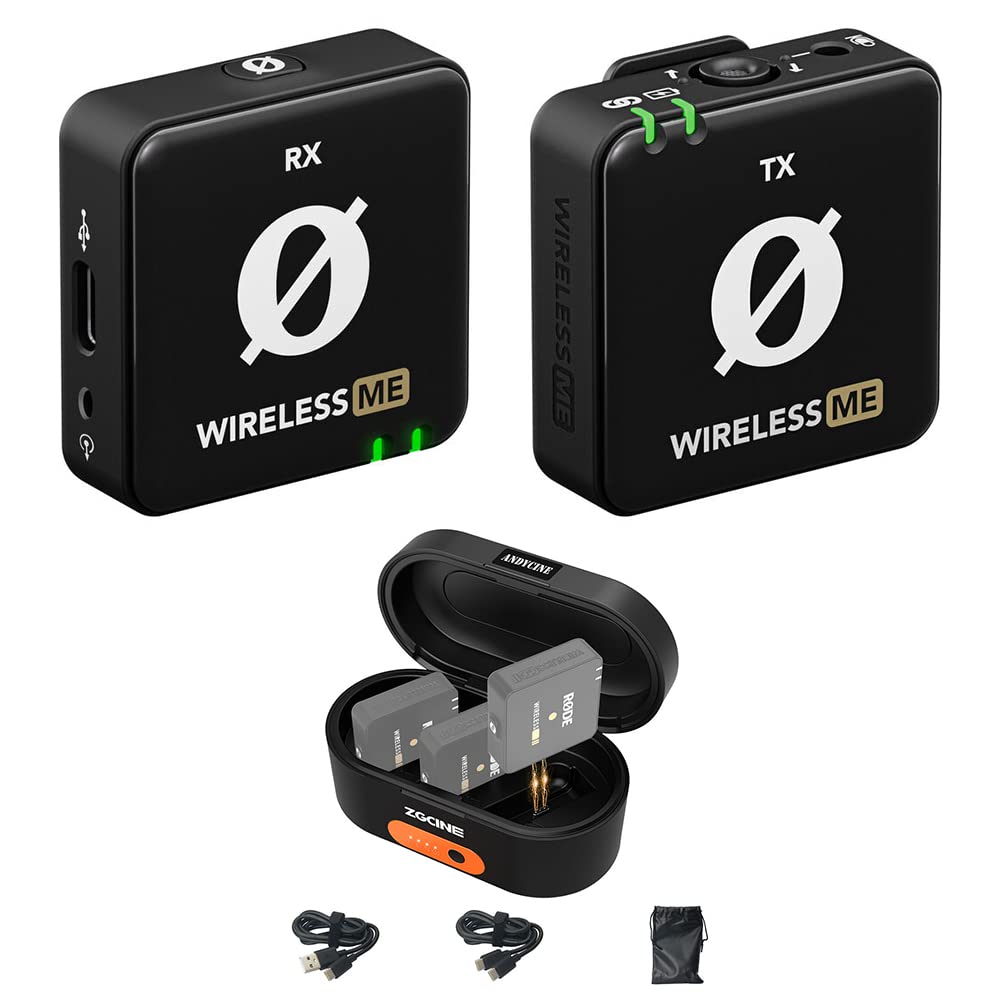 Rode Wireless ME Clip-on Wireless Microphone System for YouTube, Vlogging, Streaming & Interviews - Compact Lavalier Mic with Clear Audio