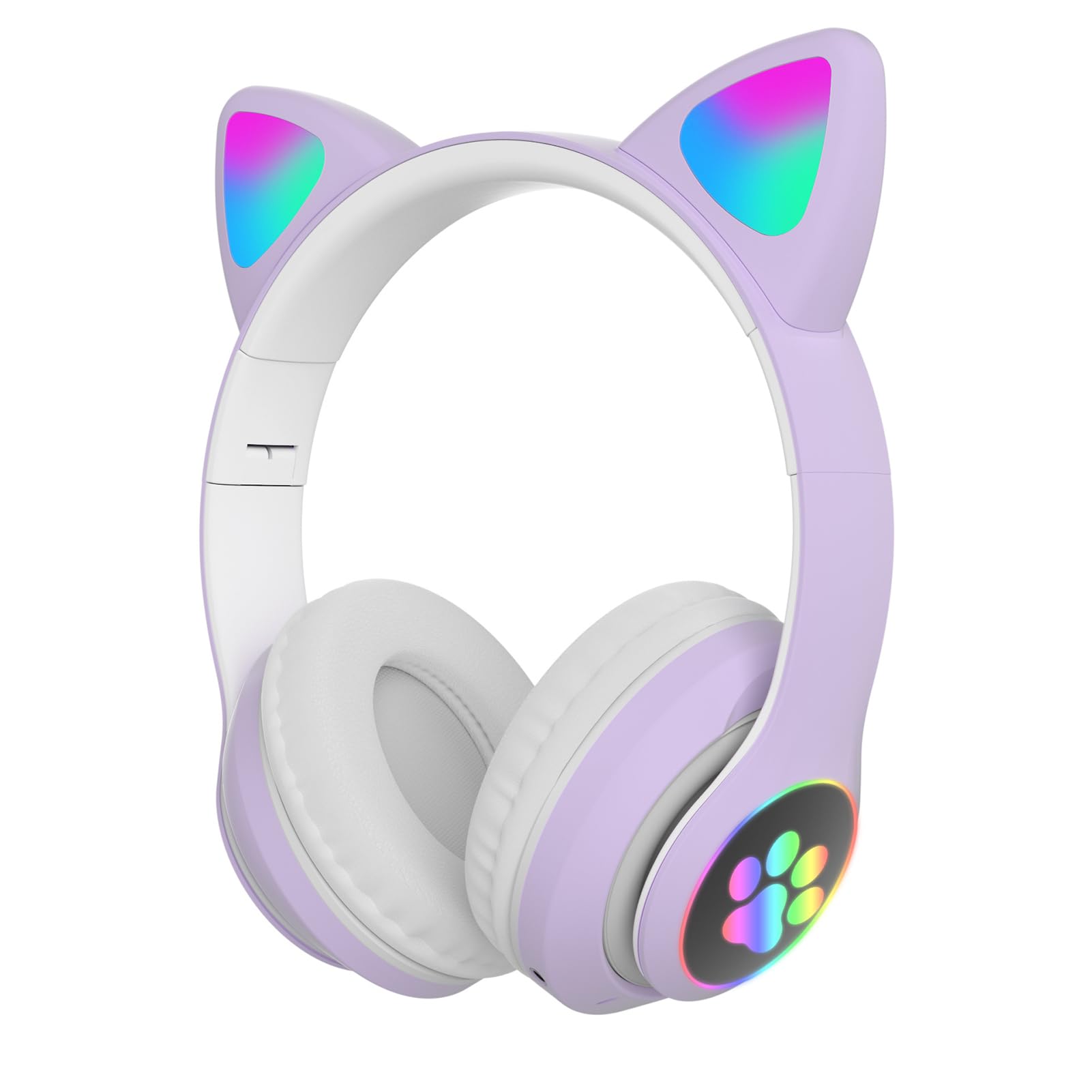 **Kids Wireless Headphones with Microphone - Bluetooth Headphones for School, Travel & Home Use - Violet (Suitable for Children & Adults)**