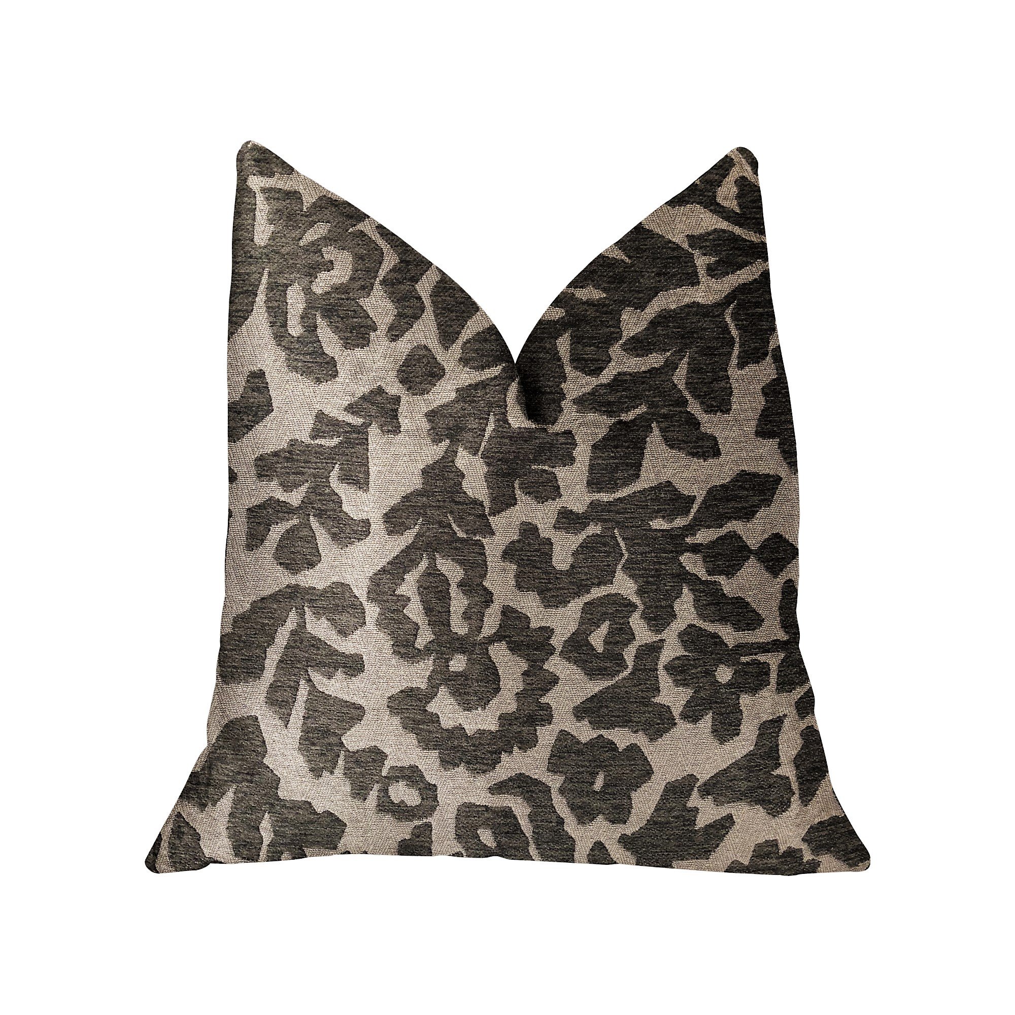 Plutus Lustrous Leaves Luxury Throw Pillow 16x16 Inches - Soft Decorative Cushion for Sofa, Bed, Living Room & Home Decor