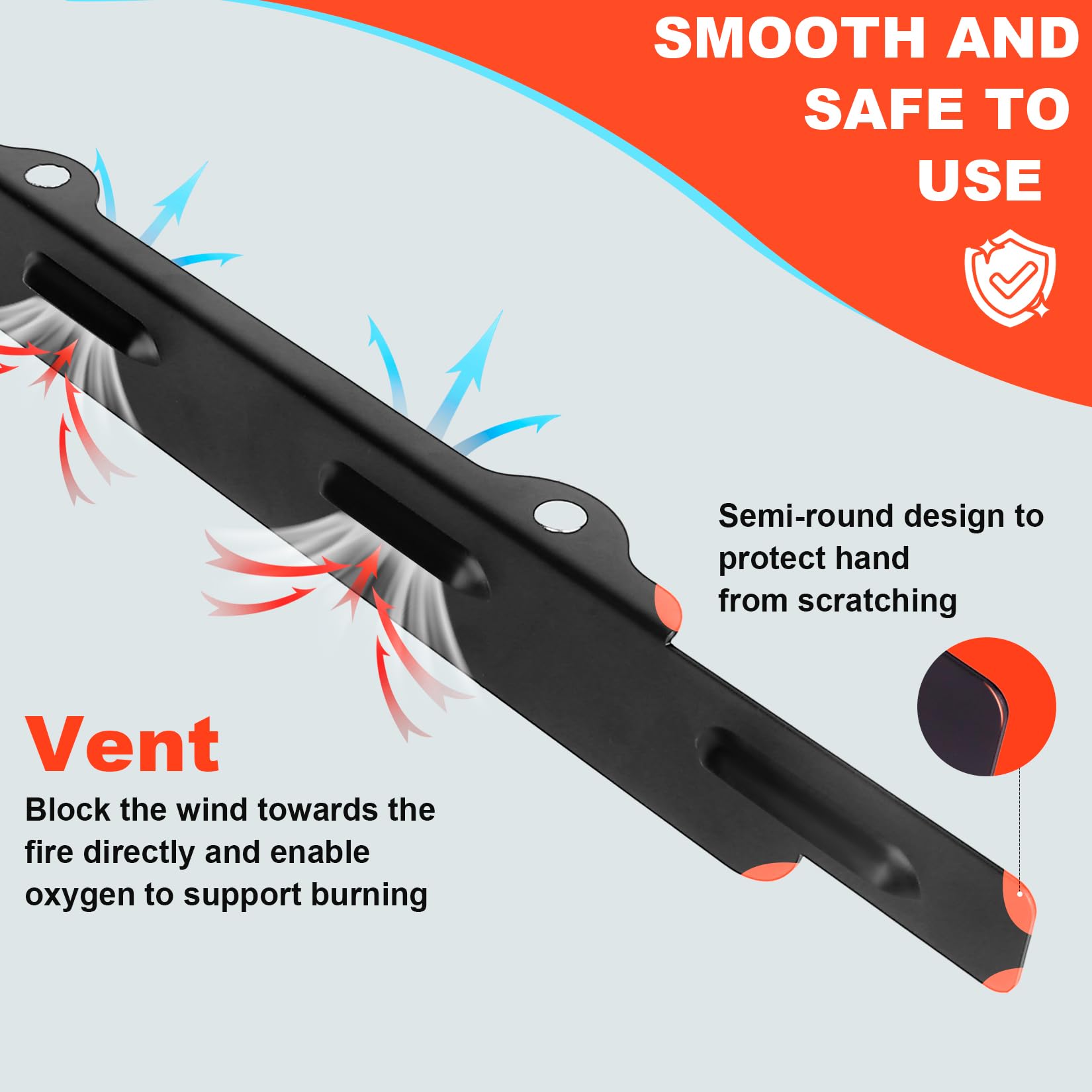 Blackstone 22-Inch Griddle Wind Guards - Magnetic Steel Heat & Flame Protector Wind Screens | Perfect Griddle Accessories Gift for Dad & Son | Ideal for Outdoor Cooking, Camping & Backyard BBQs