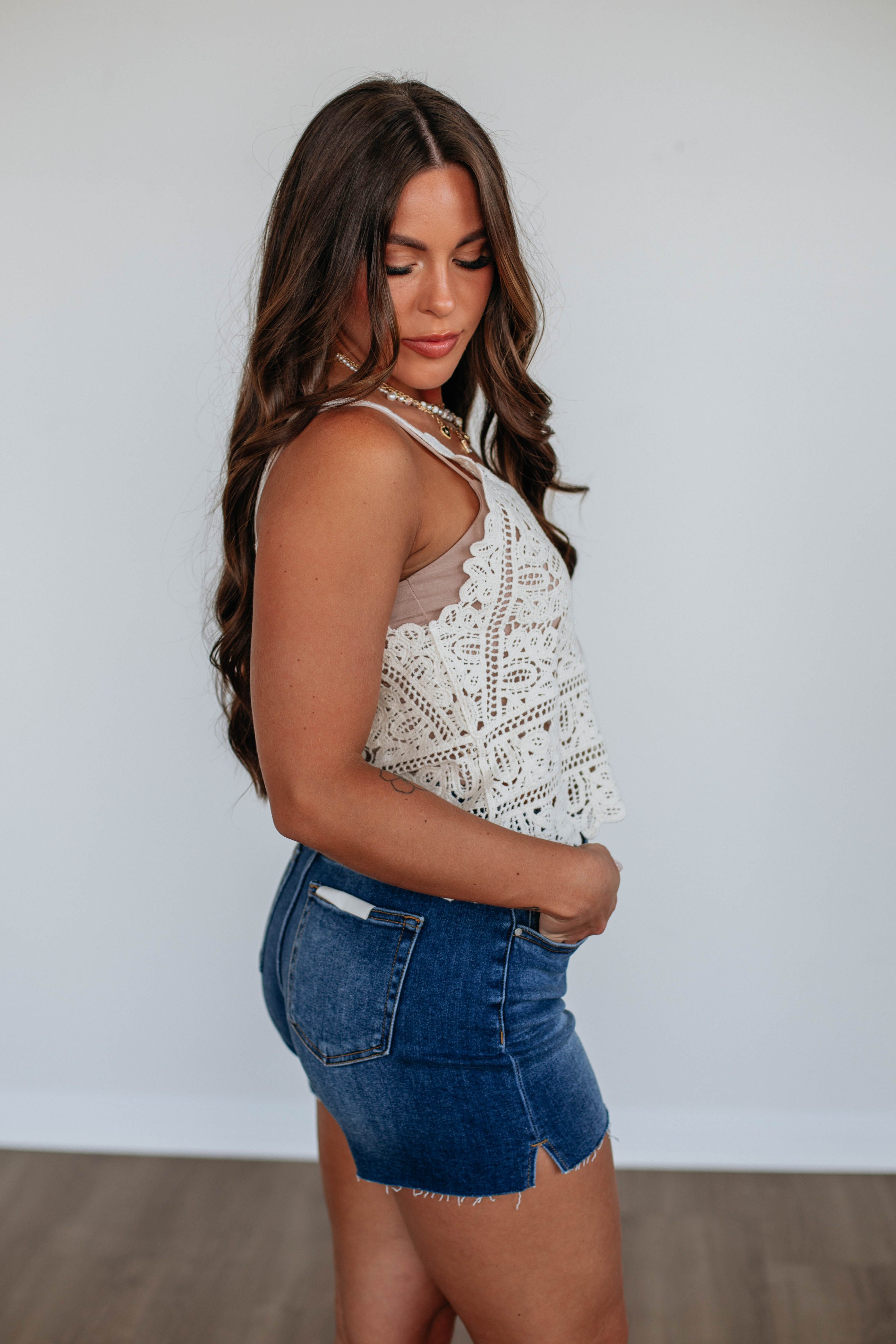 Breezy Crochet Tank Top for Women - Natural Cotton Summer Beachwear - Perfect for Boho Outfits, Vacations & Casual Wear
