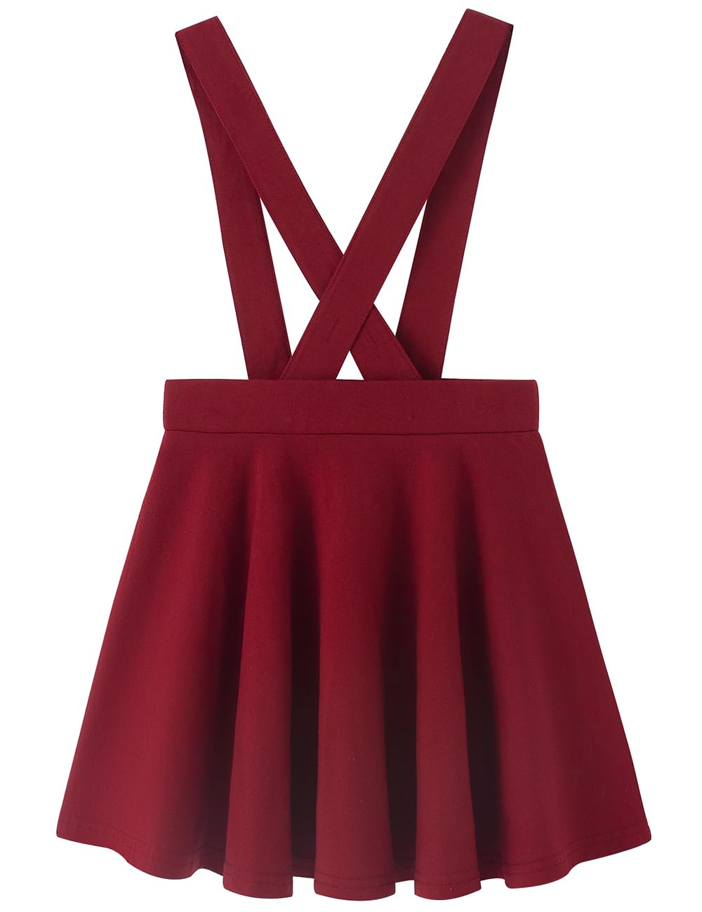 Noomelfish Girls Suspender Skater Skirt - Stretchy Cotton Flared Overall Dress for 4-12 Years - Cute Playtime & School Outfit for Toddlers & Kids