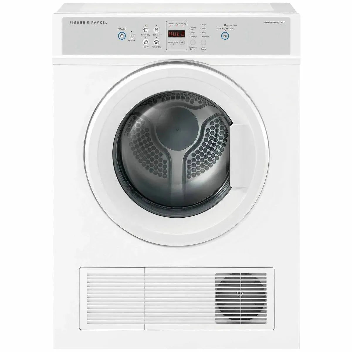 Fisher & Paykel DE6060M2 6kg Vented Clothes Dryer - Energy Efficient Laundry Solution for Homes & Apartments