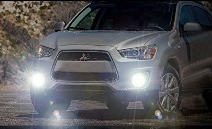 Xenon Halogen Fog Lights Kit for 2013-2014 Mitsubishi Outlander Sport RVR ASX - Durable Driving Lights with Clear Visibility for Night & Foggy Road Conditions