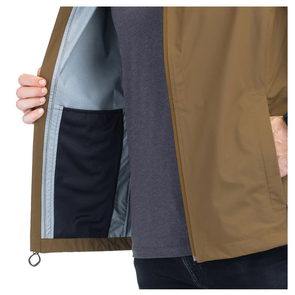 Vortex Optics Men's Waterproof Cloud Shaker Rain Jacket - Lightweight Windproof Outdoor Hiking & Travel Raincoat for All-Weather Protection