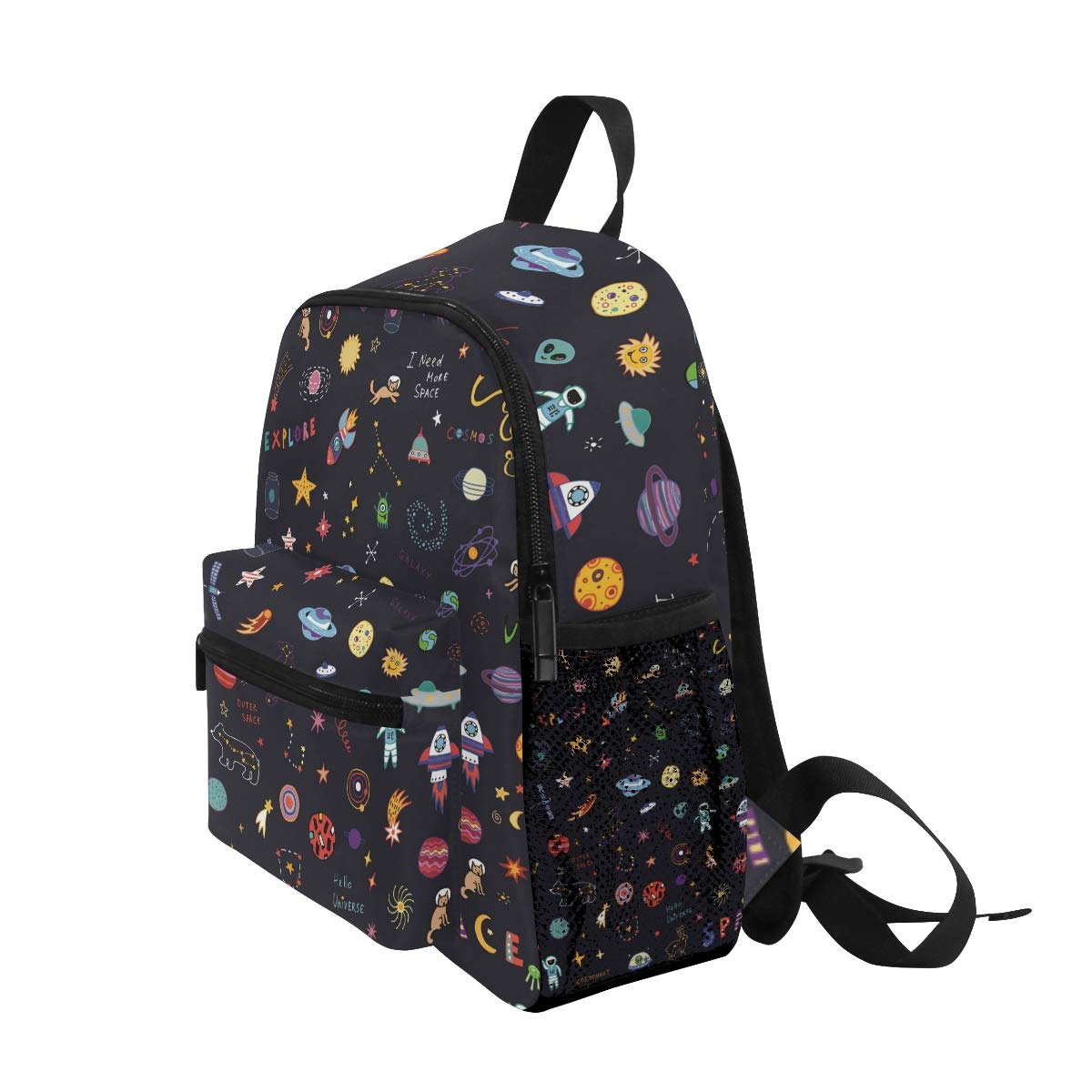 Space Themed Kids Backpack for Boys & Girls - Lightweight School Bag for Preschool, Kindergarten & Travel - Durable Bookbag for Daycare, Field Trips & Outdoor Adventures