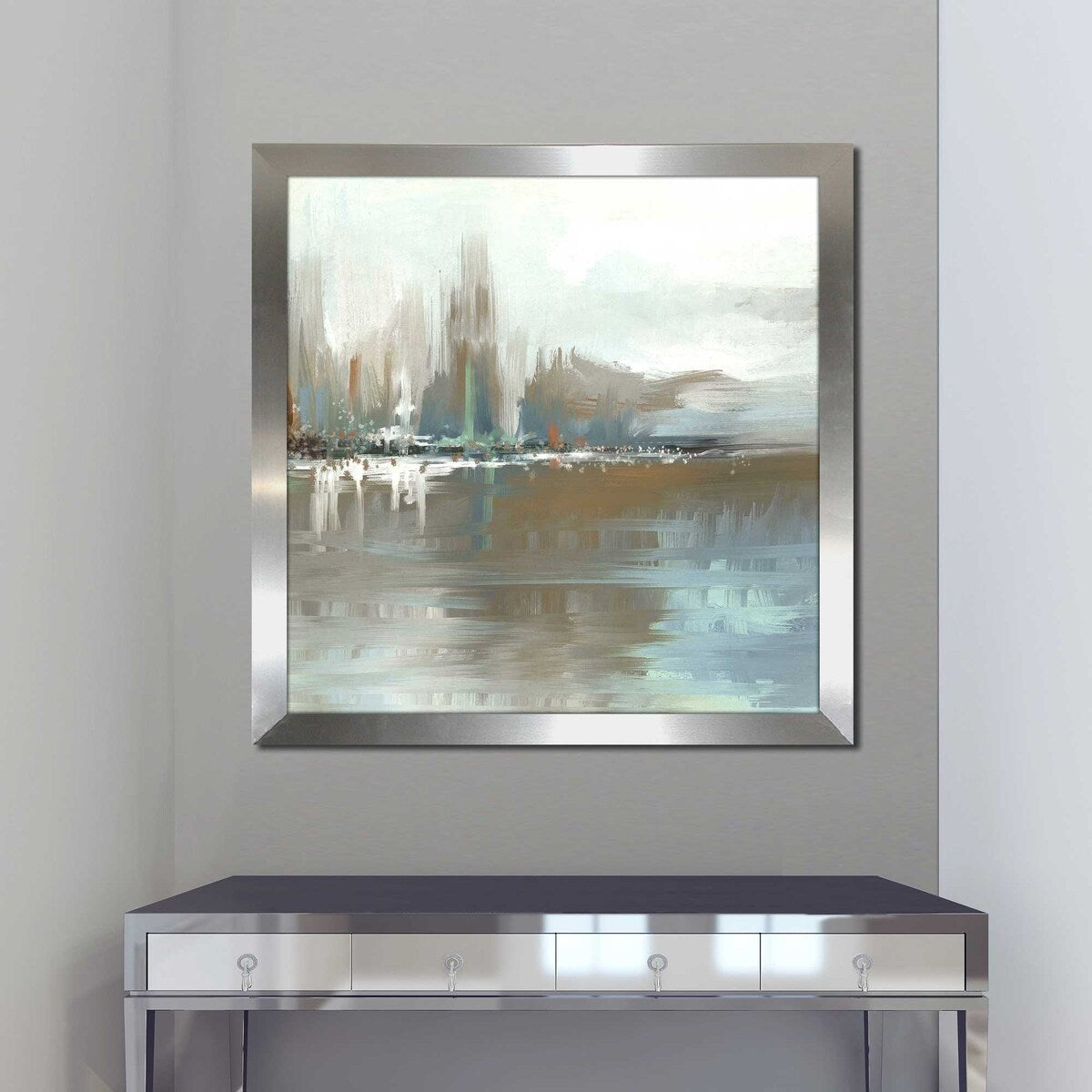 Big City Lights by Conrad Knutsen - Premium Acrylic Wall Art Print - Modern Urban Decor for Living Room, Office & Bedroom