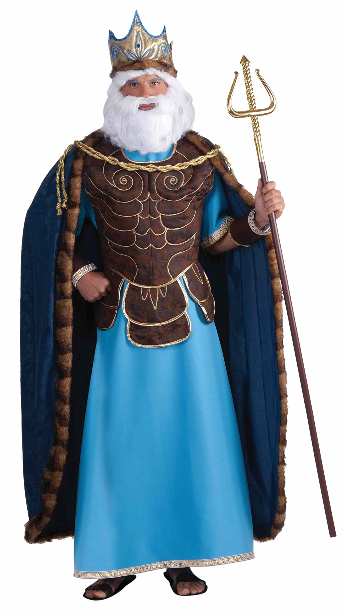 King Neptune Costume for Men - Greek God of the Sea Halloween Outfit & Cosplay Costume - Perfect for Halloween Parties, Cosplay Events, and Themed Dress-Up