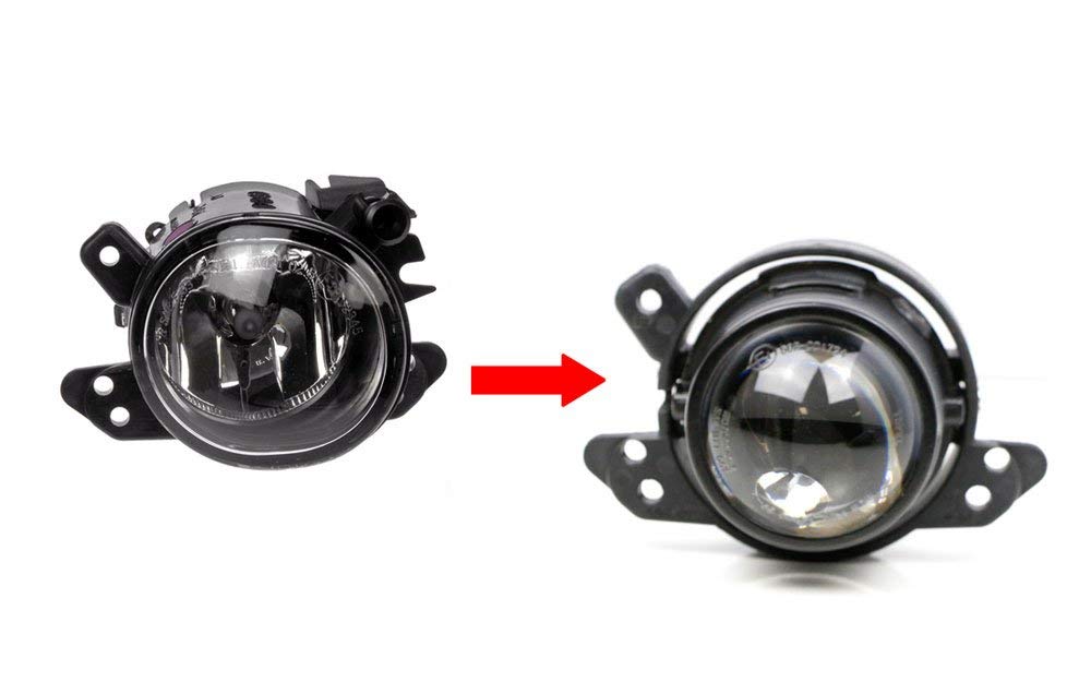 iJDMTOY OEM Replacement Projector Fog Light Assemblies for Mercedes B E M S CLS CL ML GL GLK Class - Compatible with Xenon & LED Lights (Bulbs Not Included) - Upgrade Your Car's Visibility & Style for Night Driving & Foggy Conditions