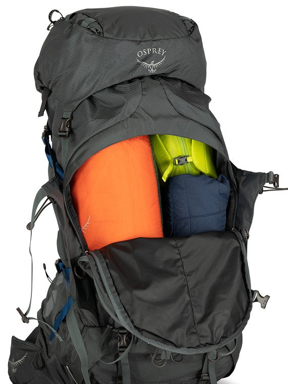 Osprey Aether Plus 70 Backpack - Lightweight Hiking Pack for Men & Women, 70L Large Capacity, Durable Travel Backpacking Gear for Outdoor Adventures, Camping & Trekking
