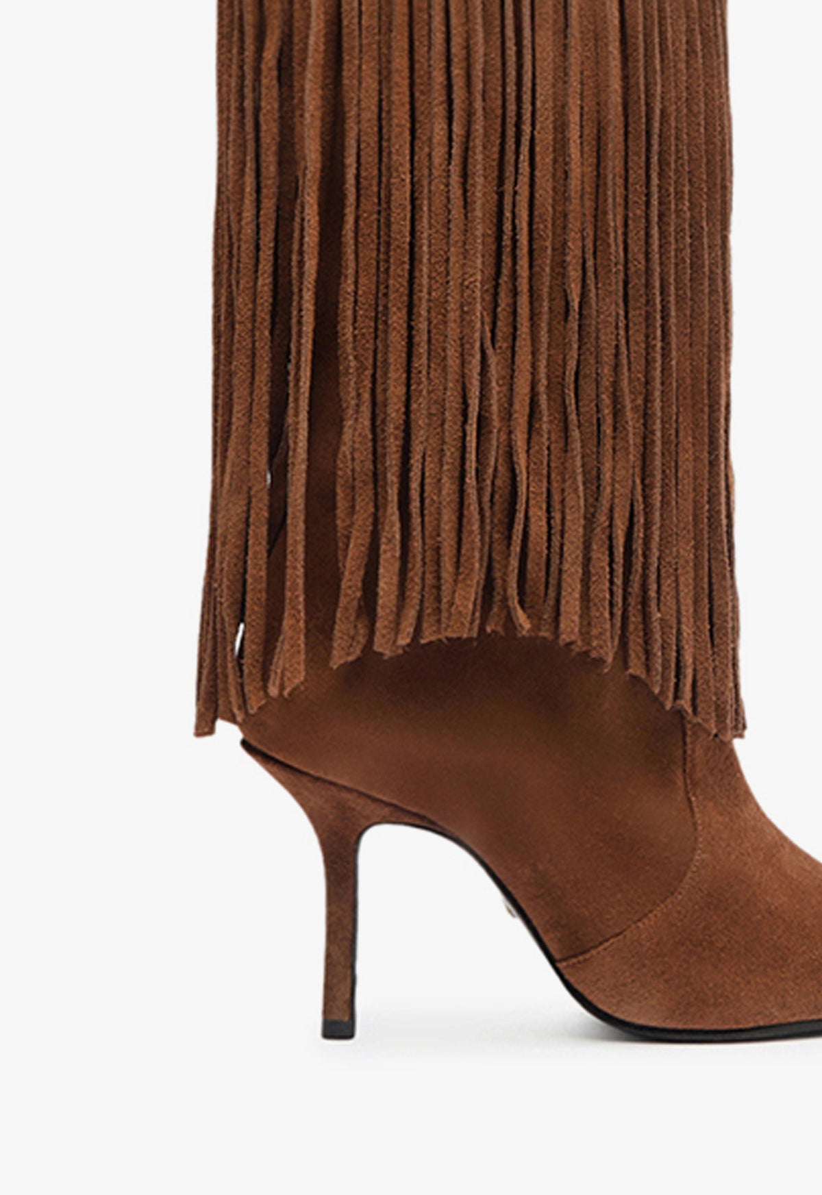 Raffaela Up Fringes Boots for Women - Stylish High Heel Ankle Boots with Fringe Details | Perfect for Parties, Night Out, and Fashion Events