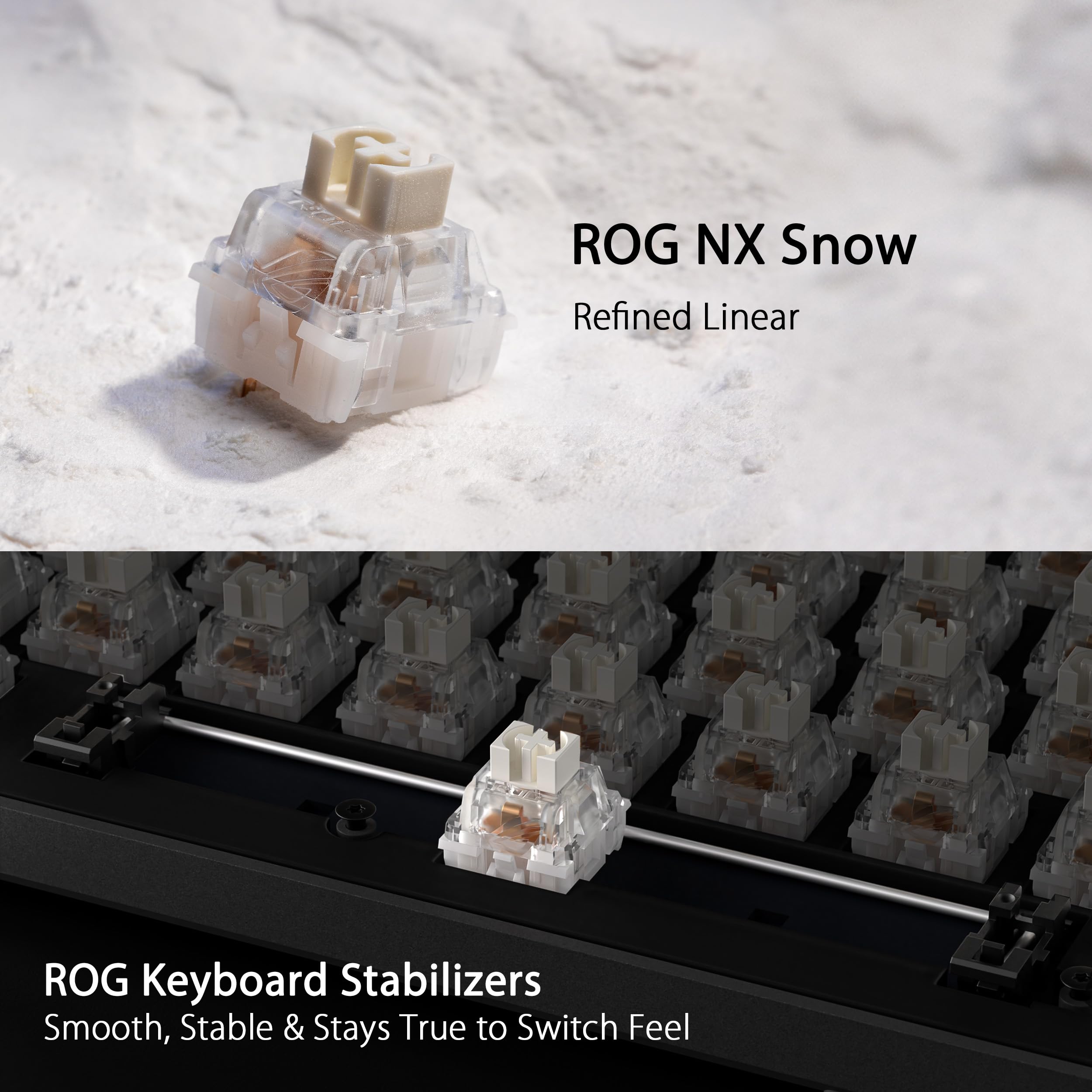 ASUS ROG Strix Scope II 96 Wireless Mechanical Gaming Keyboard - ROG NX Switches, Wrist Rest, 2.4GHz/Bluetooth/Wired, Omni Receiver, Aura Sync RGB (German QWERTZ Layout) - Perfect for PC Gaming, Esports & Office Work