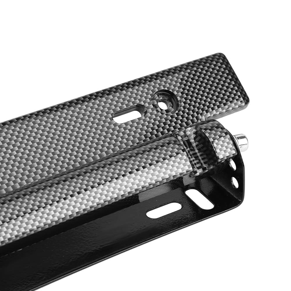 Universal Adjustable Weatherproof Car License Plate Bracket Holder - Durable License Plate Frame for All Vehicles - Perfect for Trucks, SUVs, and Sedans in All Weather Conditions
