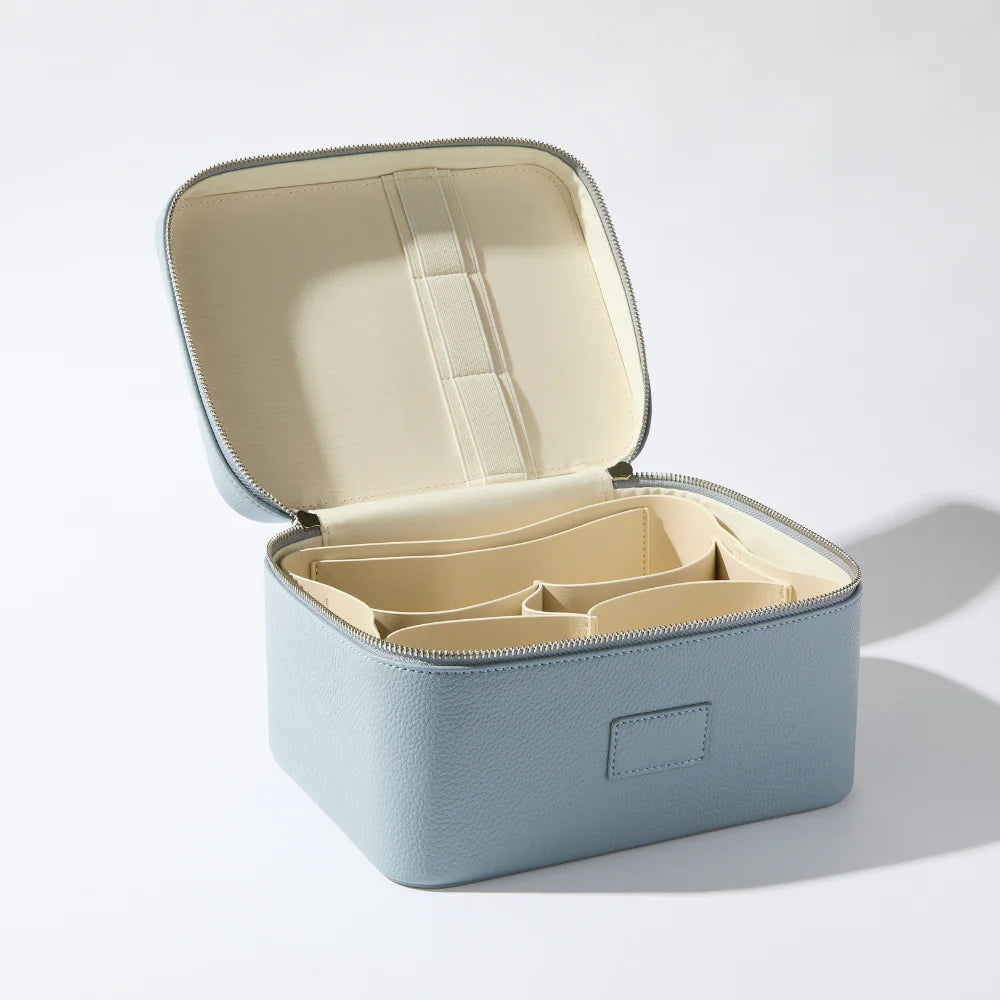 Vanity Case - Elegant Makeup Organizer with Mirror & Storage for Women | Perfect for Travel, Home, and Salon Use