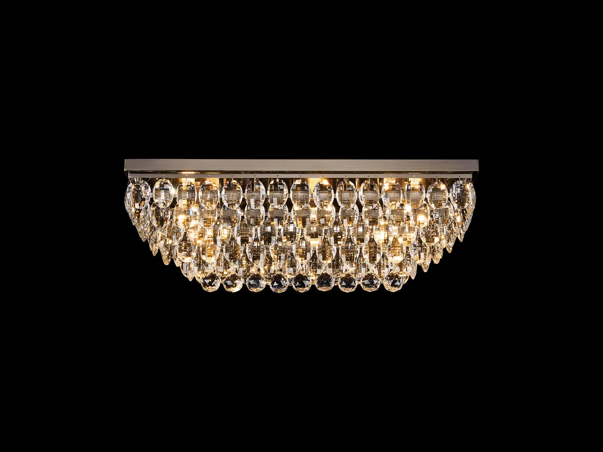 Consten Linear Flush Ceiling Light E14 Bulb - Modern LED Lighting Fixture for Bedroom, Kitchen & Hallway