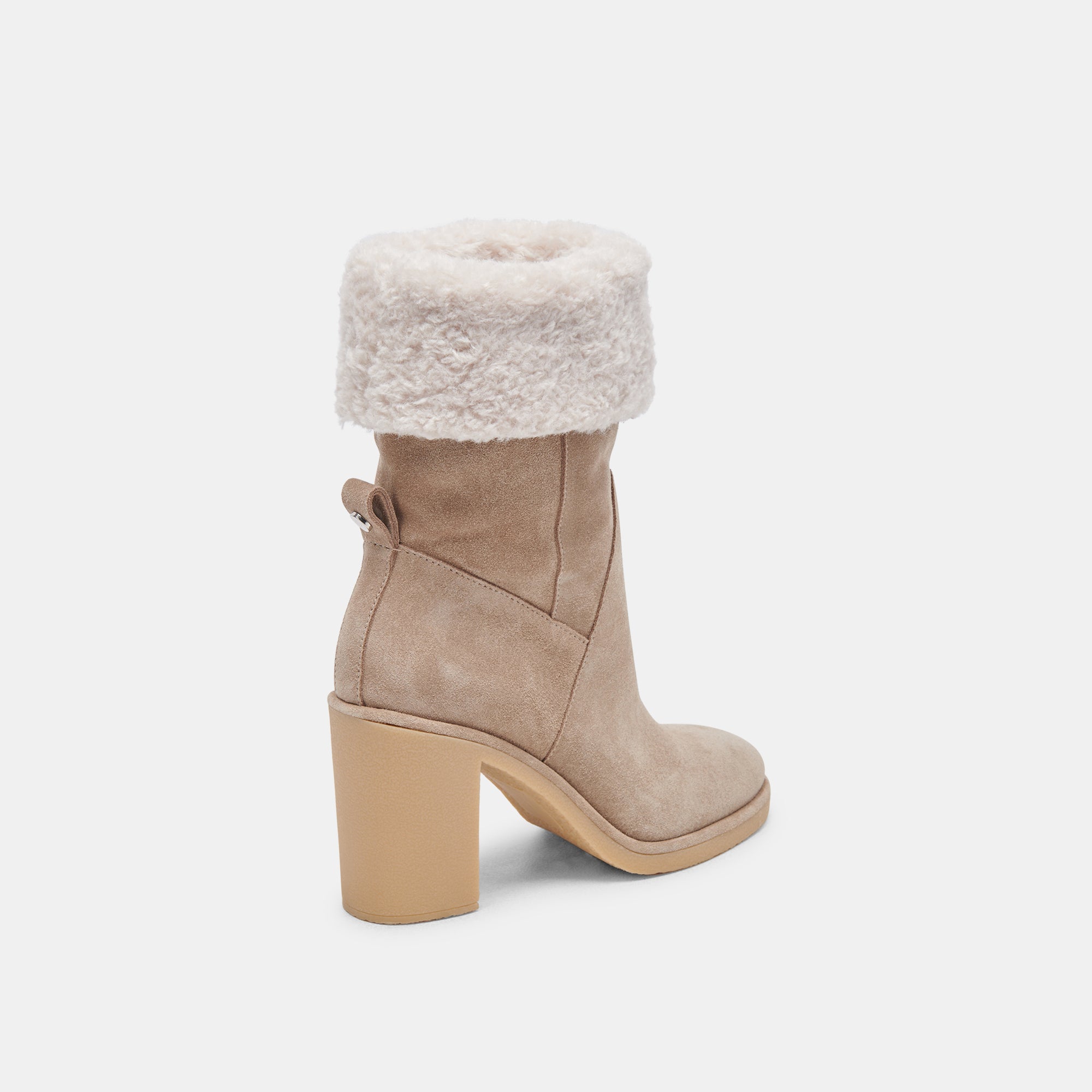 Caddie Plush Boots for Women - Soft Almond Suede Ankle Boots with Memory Foam - Comfortable & Stylish for Fall, Winter & Casual Outings