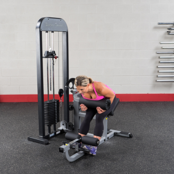 Body Solid Pro Select Ab and Back Machine GCAB STK - Home Gym Equipment for Core Strength Training & Back Pain Relief