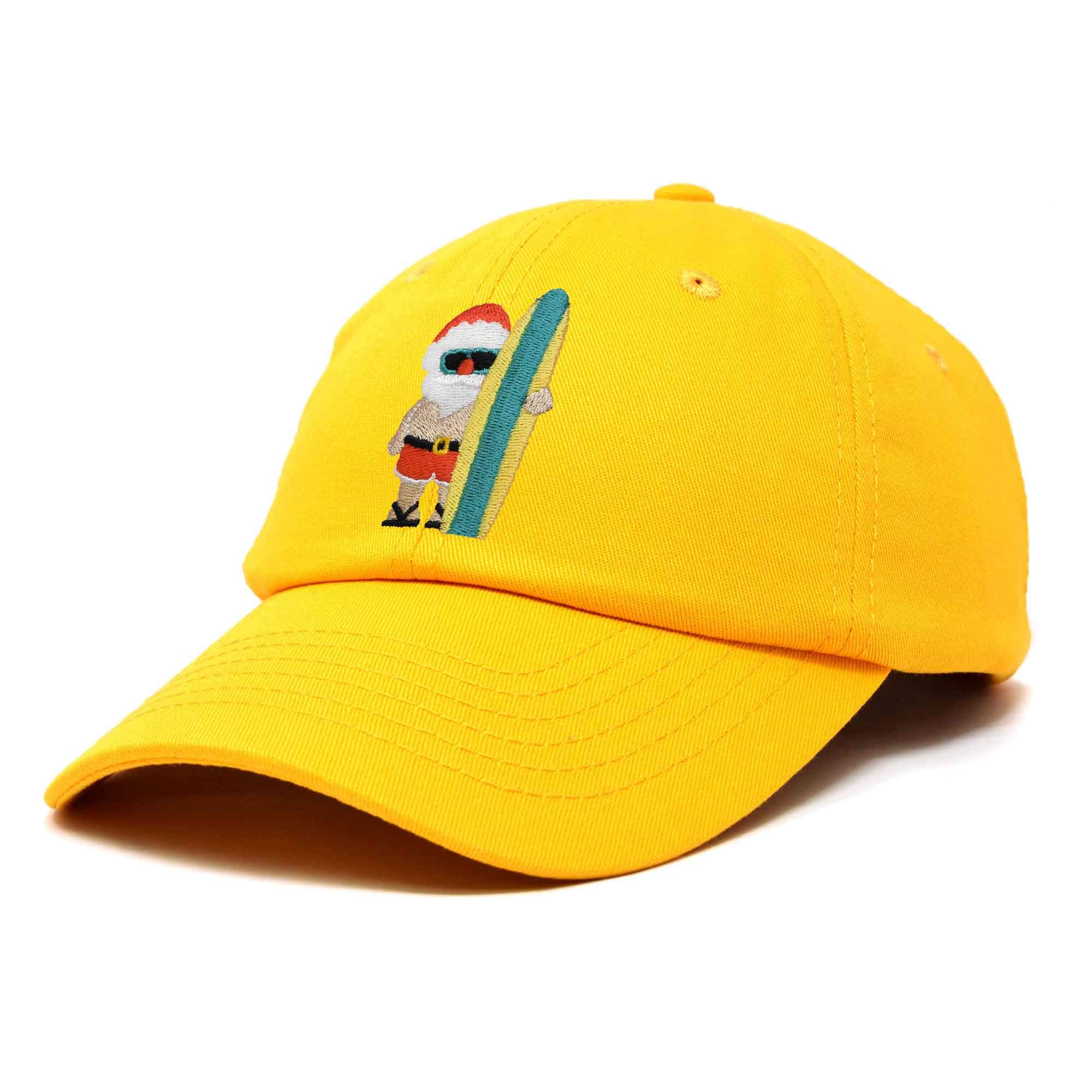 DALIX Embroidered Christmas Surfing Santa Baseball Cap - Festive Holiday Hat for Surfers, Beach Lovers & Santa Fans - Perfect for Christmas Parties, Surfing & Gifts