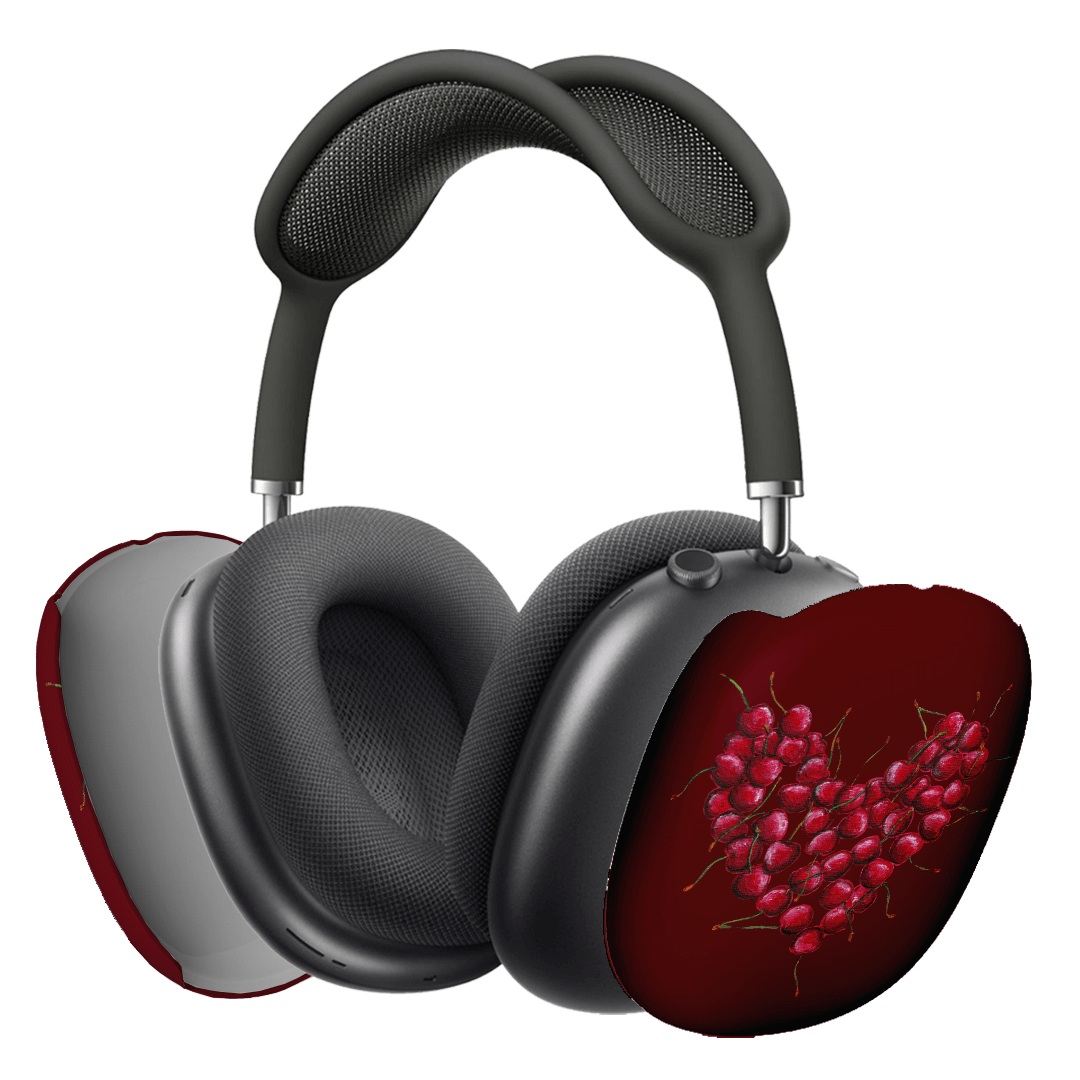 Premium Cherry Heart AirPods Max Protective Case - Soft Cushioned Cover with Heart Design for Apple AirPods Max Headphones | Perfect for Travel, Gym & Daily Use