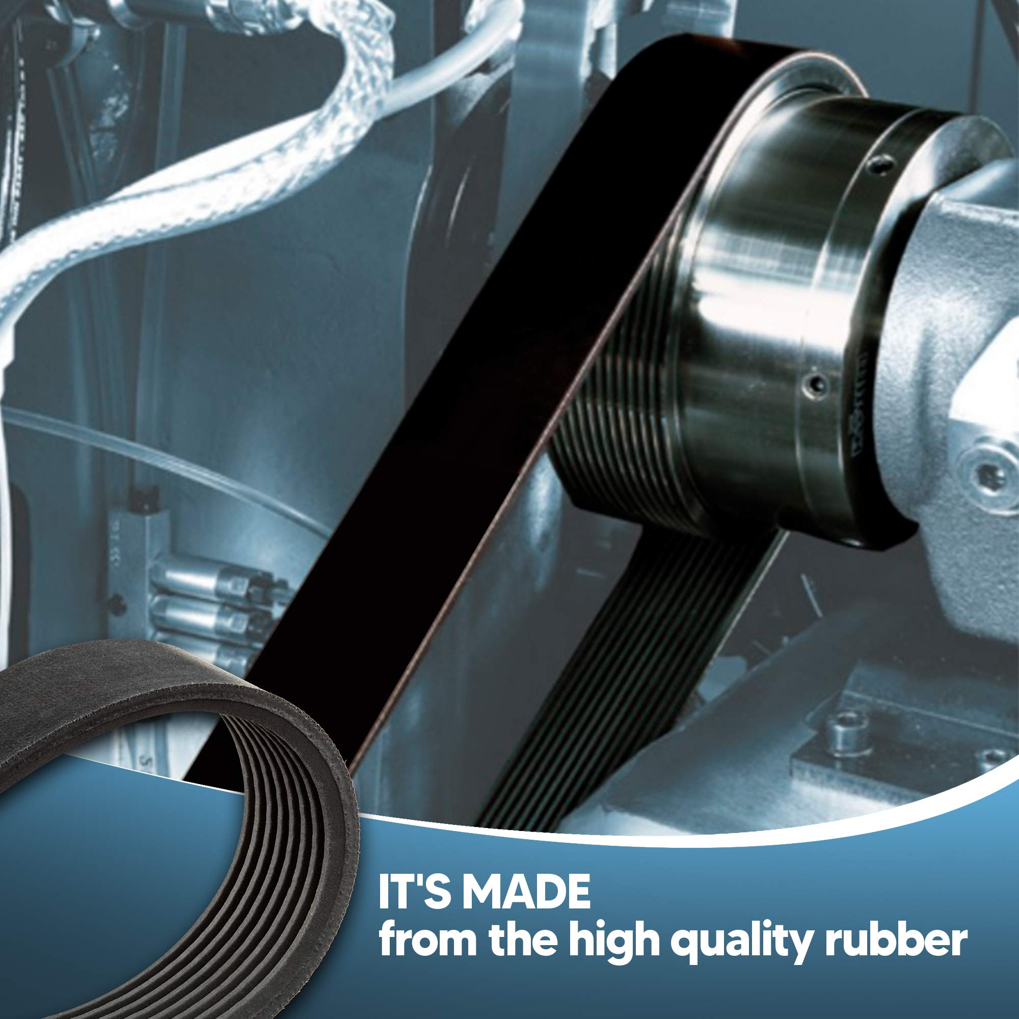 K29 V Drill Press Drive Belt - High Strength Rubber Replacement Belt for Drill Press Machines - Made in USA - Ideal for Woodworking, Metalworking & DIY Projects