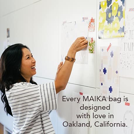 Stylish maika Market Tote Bag - Durable Reusable Shopping Bag for Groceries, Beach & Work - Eco-Friendly Cotton Carryall with Pockets