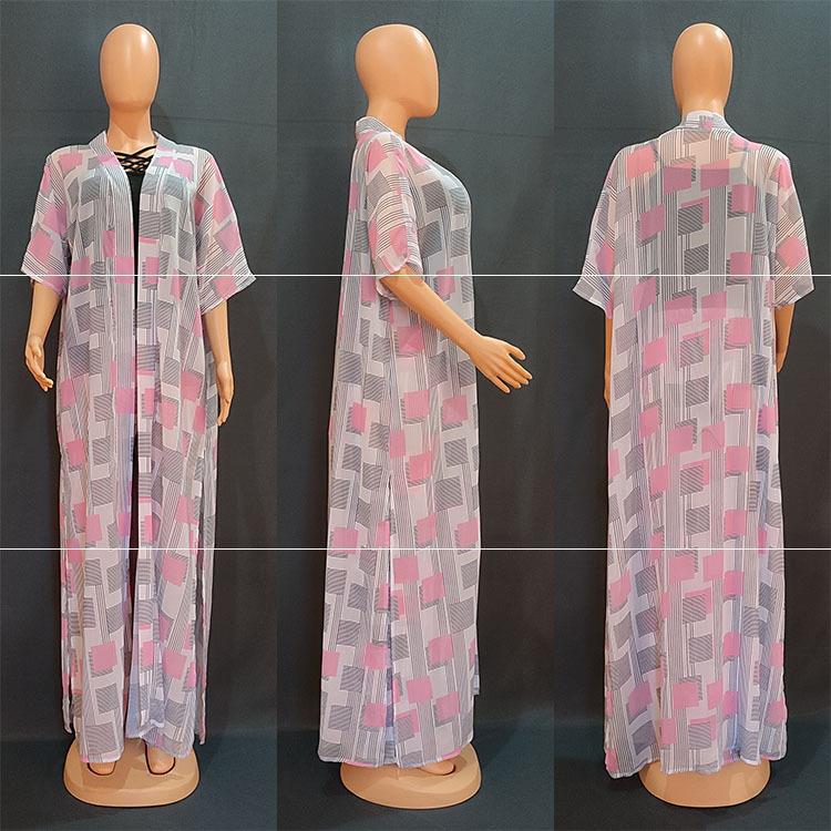 African Women's 3-Piece Outfit Set - Stylish Tank Top & Robe for Casual Wear, Beach Cover-Up, or Lounge Comfort | Perfect for Summer Fashion, Vacation, and Relaxation at Home