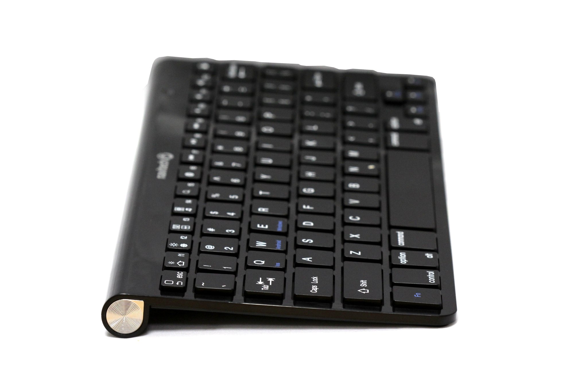 Navitech Black Wireless Bluetooth Keyboard - Compatible with iPhone 5S/5C, iPad Air, iPad Mini 2 & Smartphones | Slim Portable Design for Home, Office & Travel Use