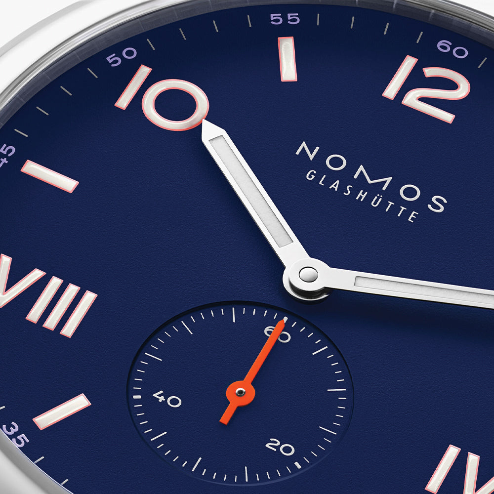 Club Campus Sapphire Back 38mm Watch - Night Sky Dial with Leather Strap - Perfect for Evening Events & Stargazing