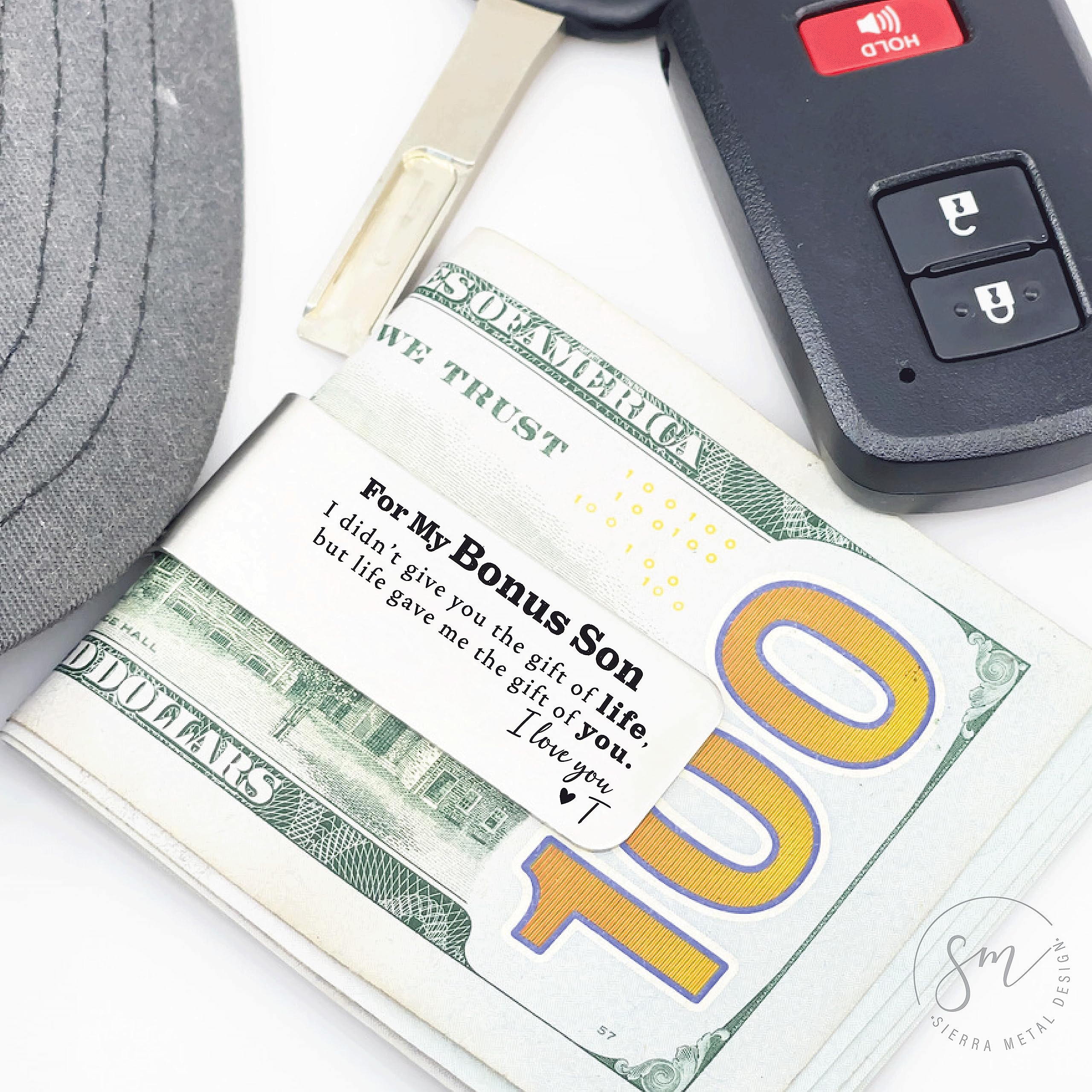 Personalized Stepson Money Clip - Engraved Wallet Gift for Bonus Son, Stepdad & Blended Family | Perfect for Birthdays, Father's Day & Special Occasions