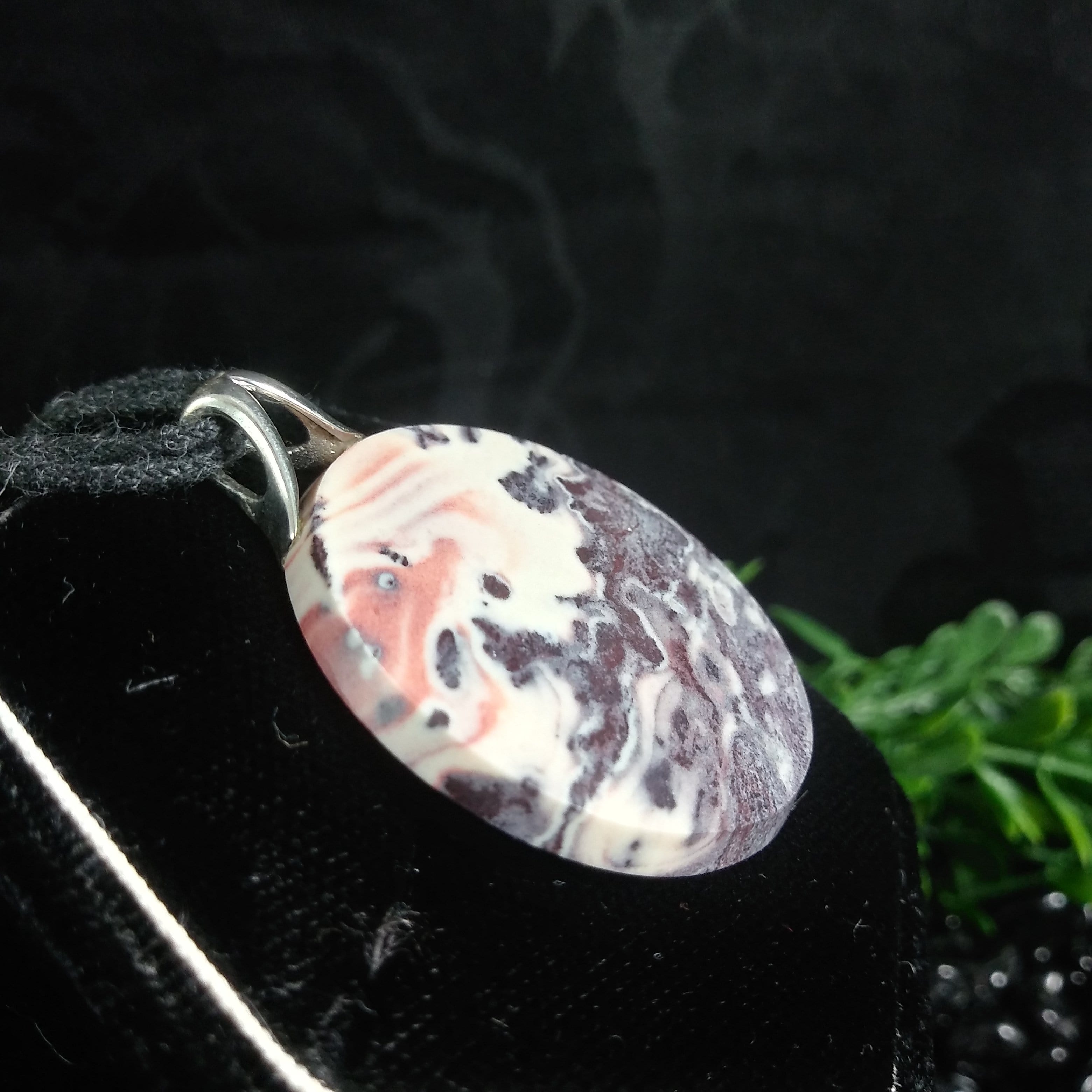 Handcrafted Sterling Silver Jasper Gemstone Pendant (10.4g) - Elegant Jewelry for Women, Perfect Gift for Birthday & Anniversary