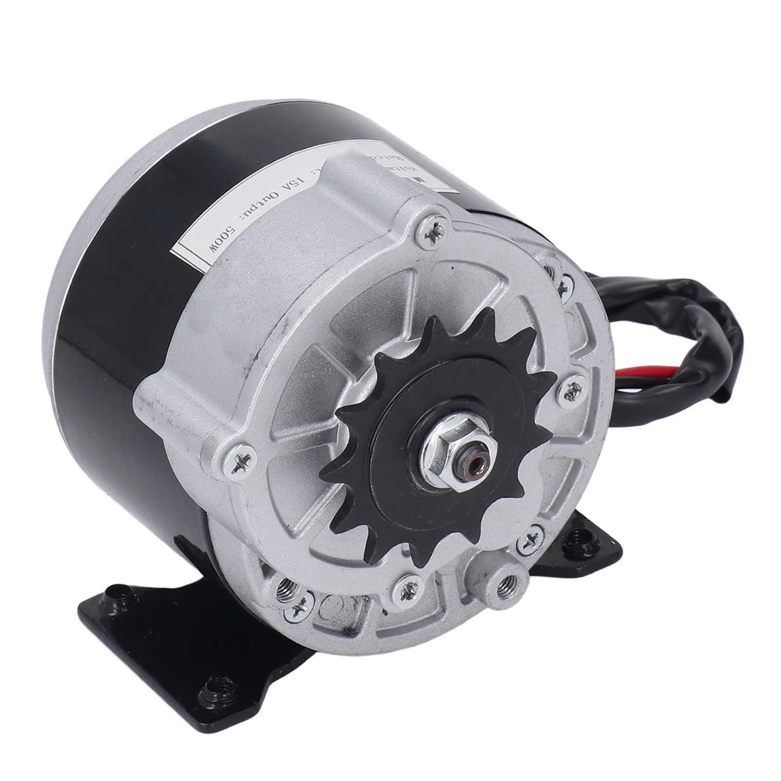 36V 500W 600RPM High Torque Brushed DC Motor with 13T Reductor - Perfect for Electric Bikes, Scooters, Motorcycles & Agricultural Equipment - DIY Electric Vehicle & Machinery Upgrade