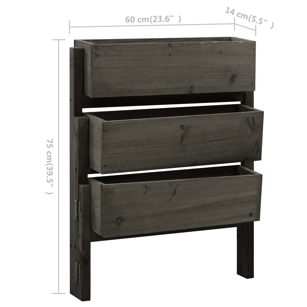 Gray Folding Planter Box 23.6