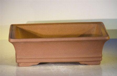 Unglazed Tan Ceramic Bonsai Pot - 12x9.625x3.5 Inch Rectangle Planter for Indoor/Outdoor Bonsai Trees - Perfect for Japanese Zen Garden, Home Decor & Plant Display