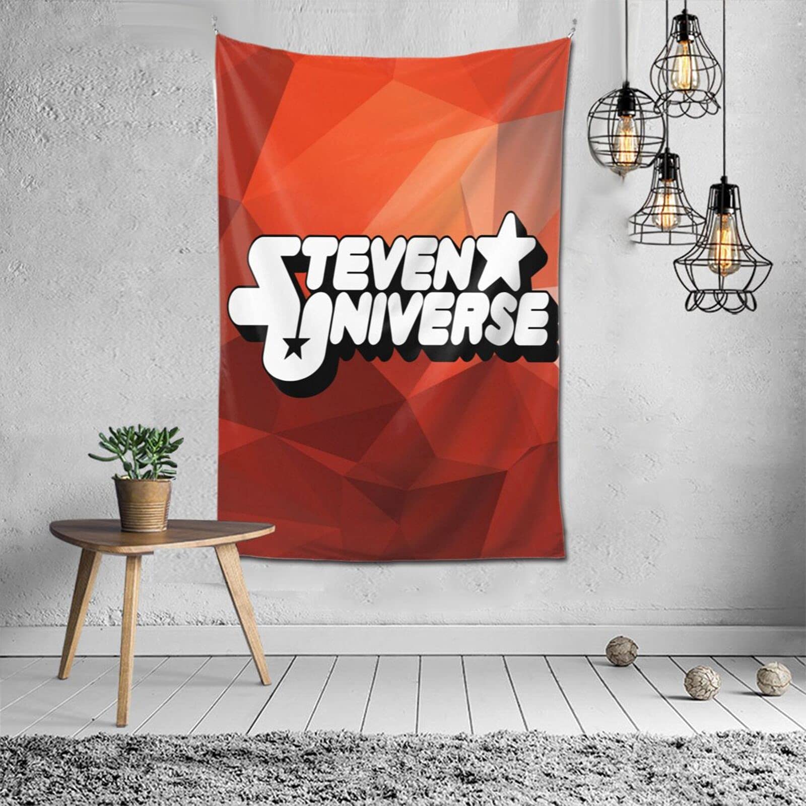 Steven Universe Logo Tapestry 60x40 Inch - Anime Wall Hanging Decor for Bedroom, Living Room, Dorm - Perfect for Home Decoration & Fan Gift