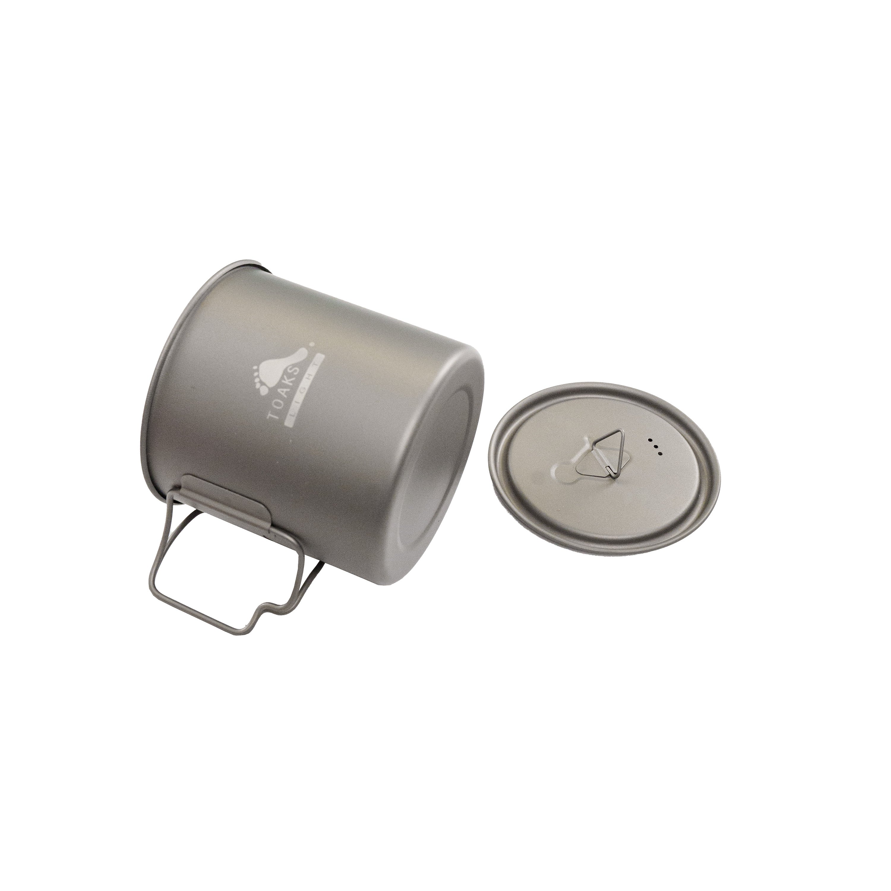 Toaks Lightweight 650ml Titanium Camping Cup with Lid - Perfect for Backpacking, Hiking & Outdoor Adventures