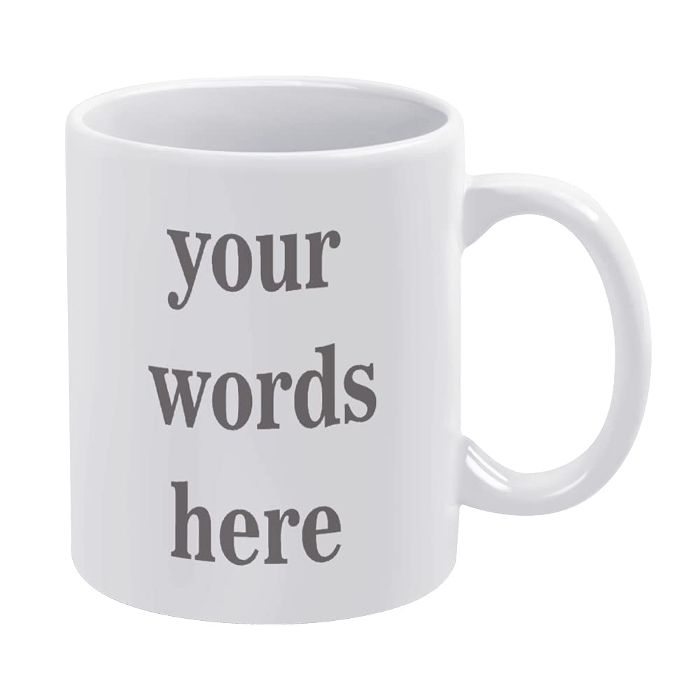Personalized Coffee Mug - Custom 11oz Coffee Cup for Men & Women - Engraved Ceramic Travel Mug for Office, Home & Gifts