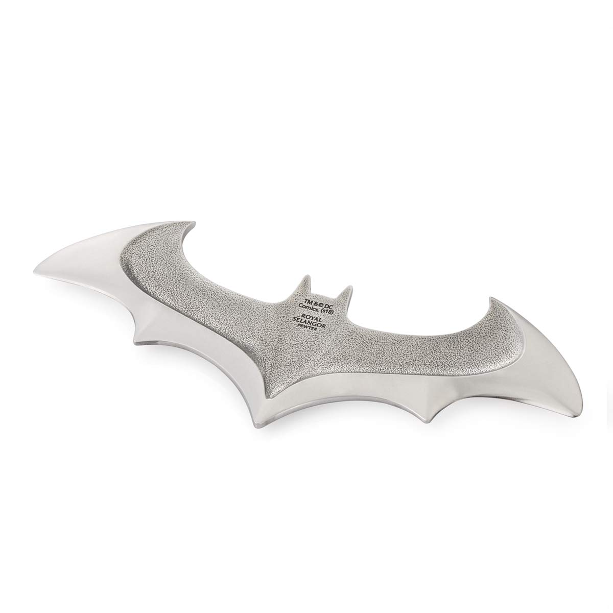 Royal Selangor DC Comics Pewter Batman Batarang Letter Opener - Handcrafted Collectible Gift for Fans, Office Desk Accessory & Unique Superhero Home Decor