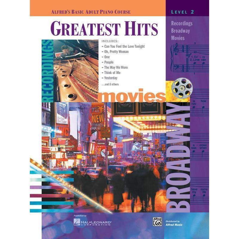 Alfred's Basic Adult Piano Course - Greatest Hits Level 2 | Piano Learning Book for Beginners & Adults | Perfect for Home Practice & Music Lessons