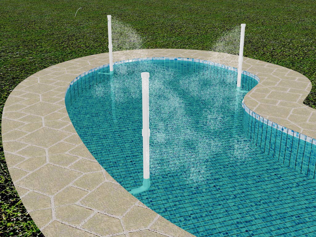 Pool Cooler for Above Ground & Inground Pools - DIY Installation Kit Lowers Water Temperature by 8-10°F - Energy-Free Cooling System for Hot Summer Days (Perfect for Backyard Parties, Family Gatherings & Relaxation)