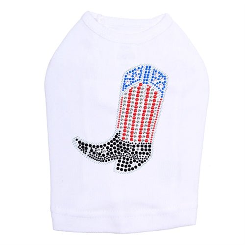 Red White & Blue Rhinestone Tank Top - Patriotic American Flag Design, Women's Sparkly Sequined Casual Shirt for 4th of July, Independence Day & Summer Parties
