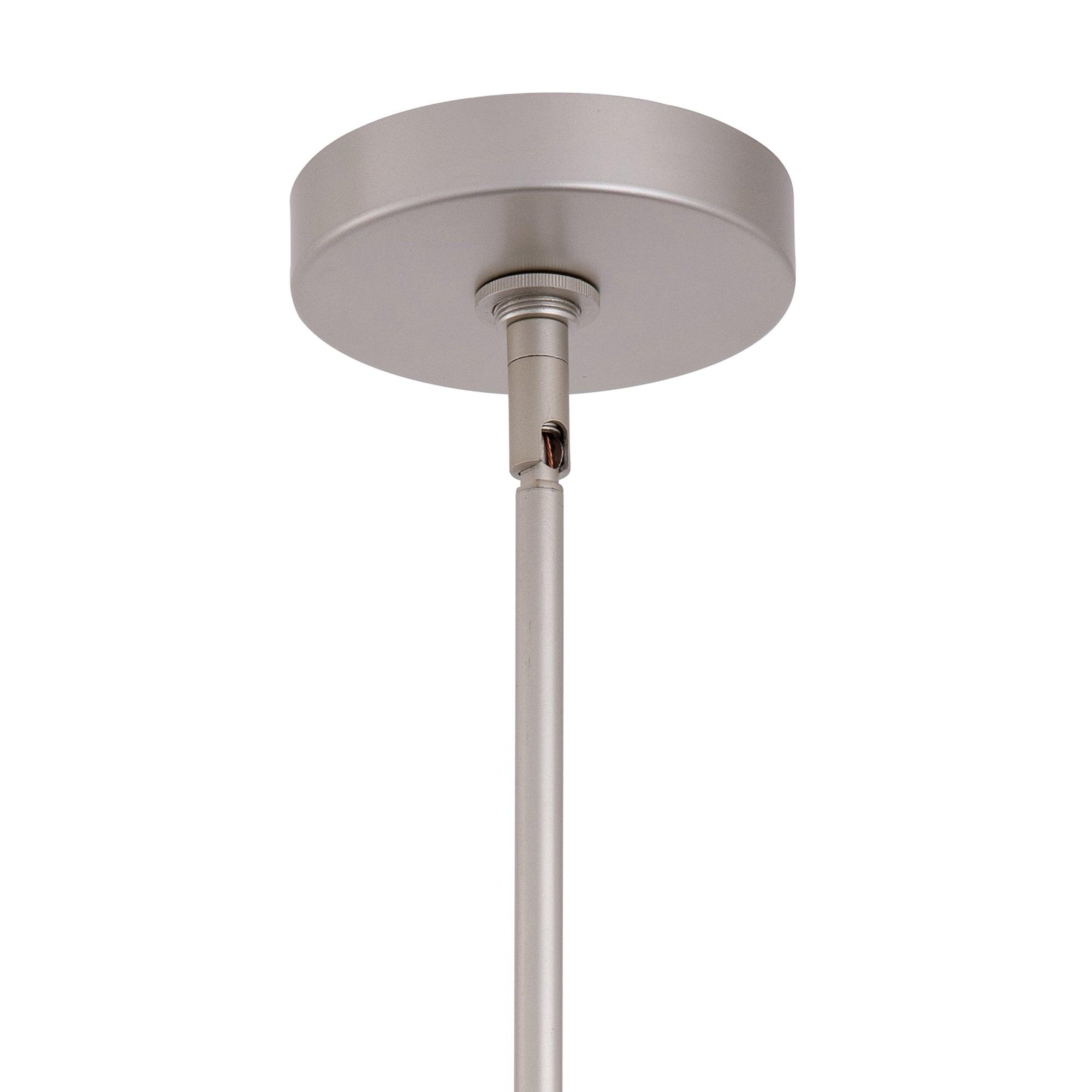 Modern 1-Light Metal Dimmable Pendant Light Fixture for Kitchen Island, Dining Room, or Bedroom - Adjustable Hanging Ceiling Lamp with Vintage Industrial Style