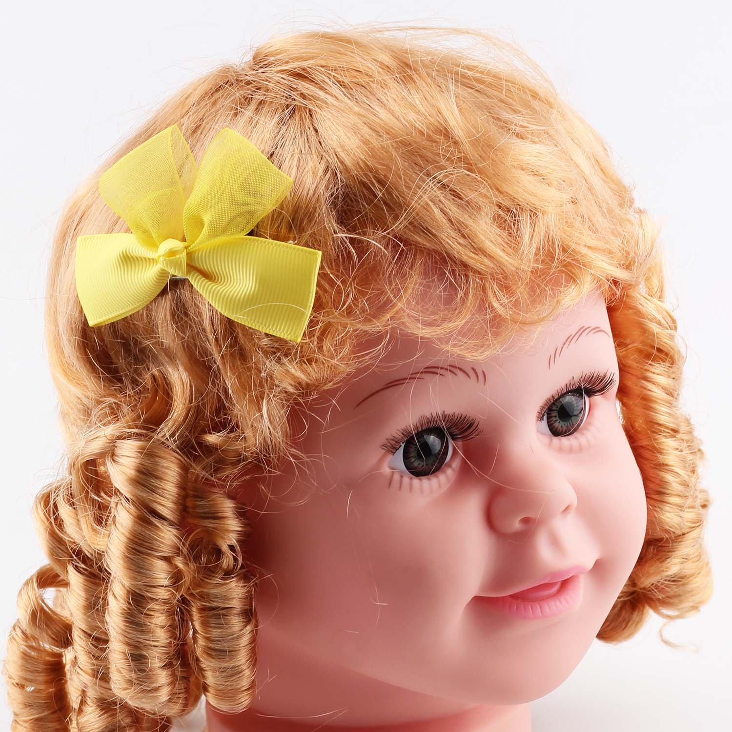 Adorable Baby Girls Hair Bow Clips & Barrettes Set with Organizer Holder - Perfect for Toddler Outfits, Birthday Gifts & Photo Shoots