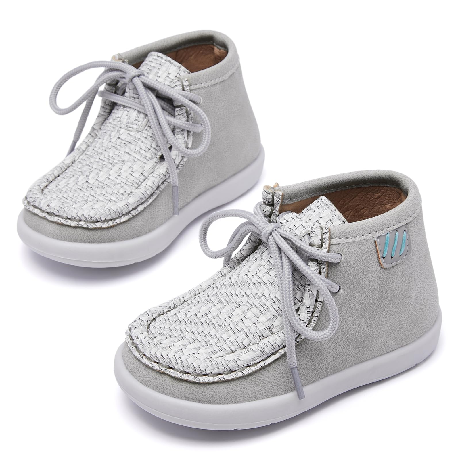 MORENDL Baby Boy & Girl Boots - Infant First Walking Shoes for Toddlers, Non-Slip Lace-Up Dress Booties for Boys & Girls - Perfect for First Steps, Outdoor Play & Special Occasions