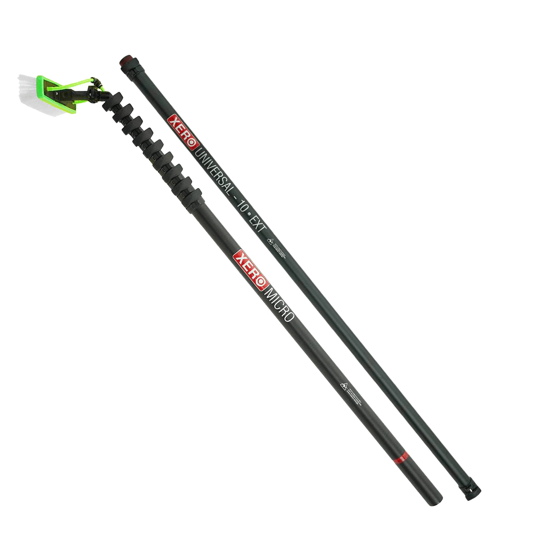 XERO Micro Basic Carbon Fiber Water Fed Pole - Lightweight Telescopic Window Cleaning Pole for High-Rise Buildings, Solar Panels, and Hard-to-Reach Surfaces