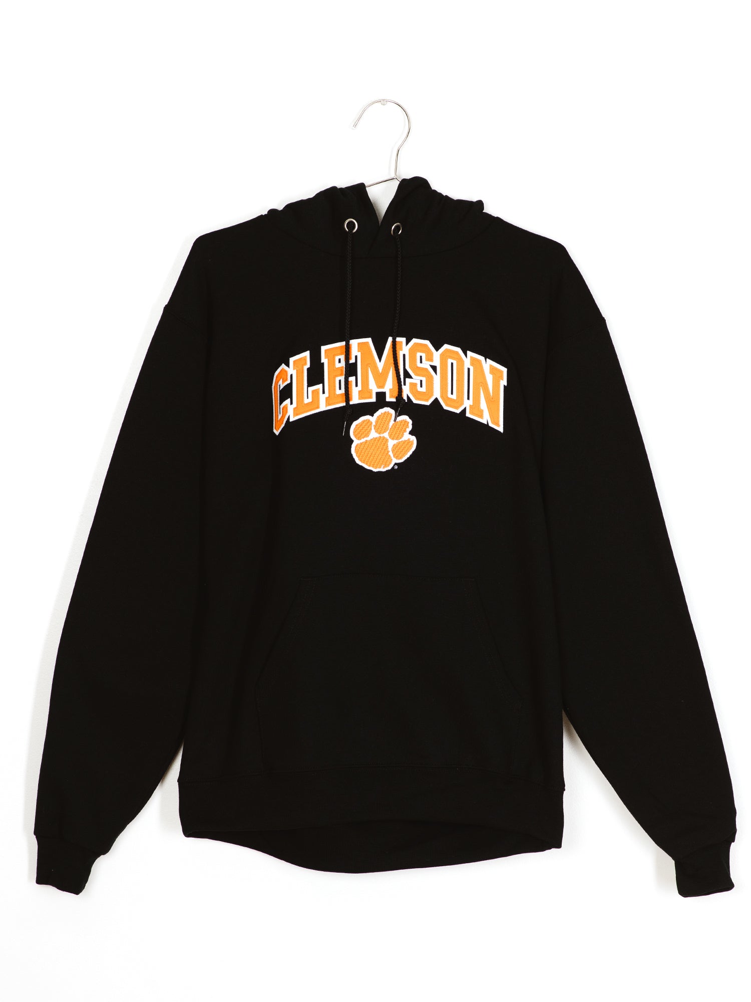 Champion Eco PowerBlend Clemson University Hoodie - Men's & Women's Pullover Sweatshirt for College Fans | Cozy Fleece Loungewear for Game Day & Campus Life