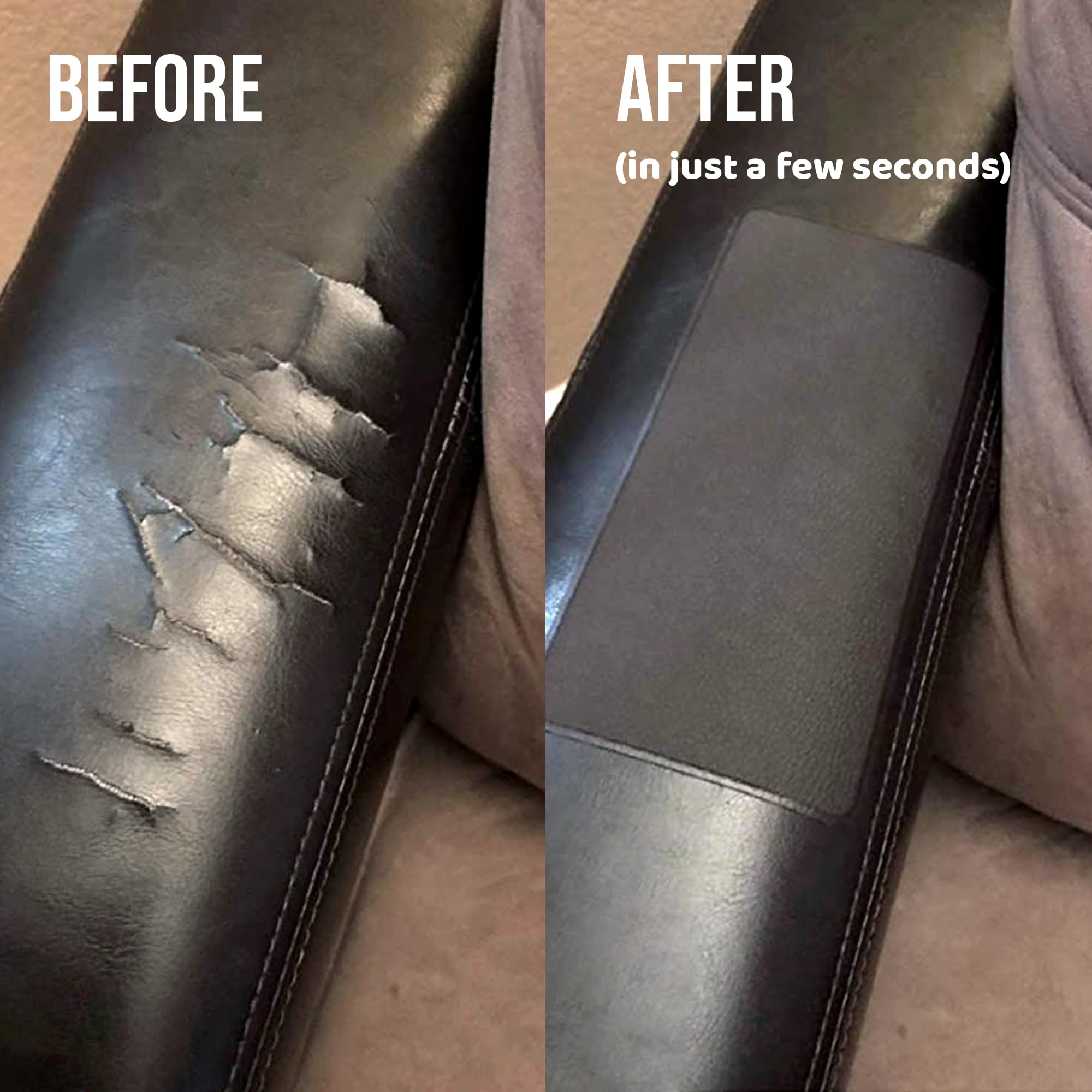 Brown MastaPlasta Self-Adhesive Suede Repair Patches - Fix Scratches & Tears on Shoes, Furniture & Bags | Durable Leather Repair Solution for DIY Home & Car Interior