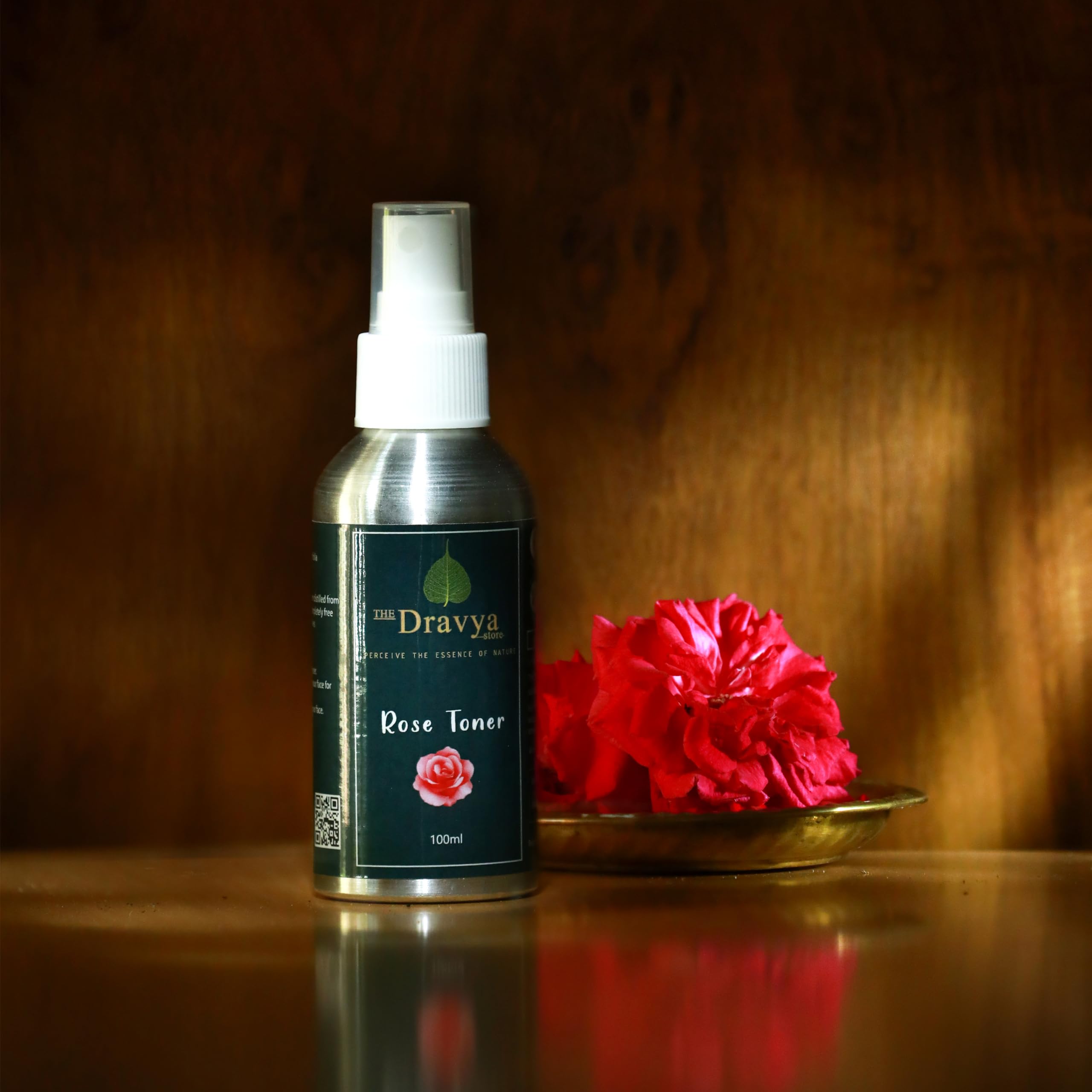 Organic Rose Toner (100ML) - 100% Pure Steam Distilled Rose Hydrosol for Face Hydration & Refreshment | Natural Facial Toner for Dry Skin, Sensitive Skin Care & Daily Skincare Routine