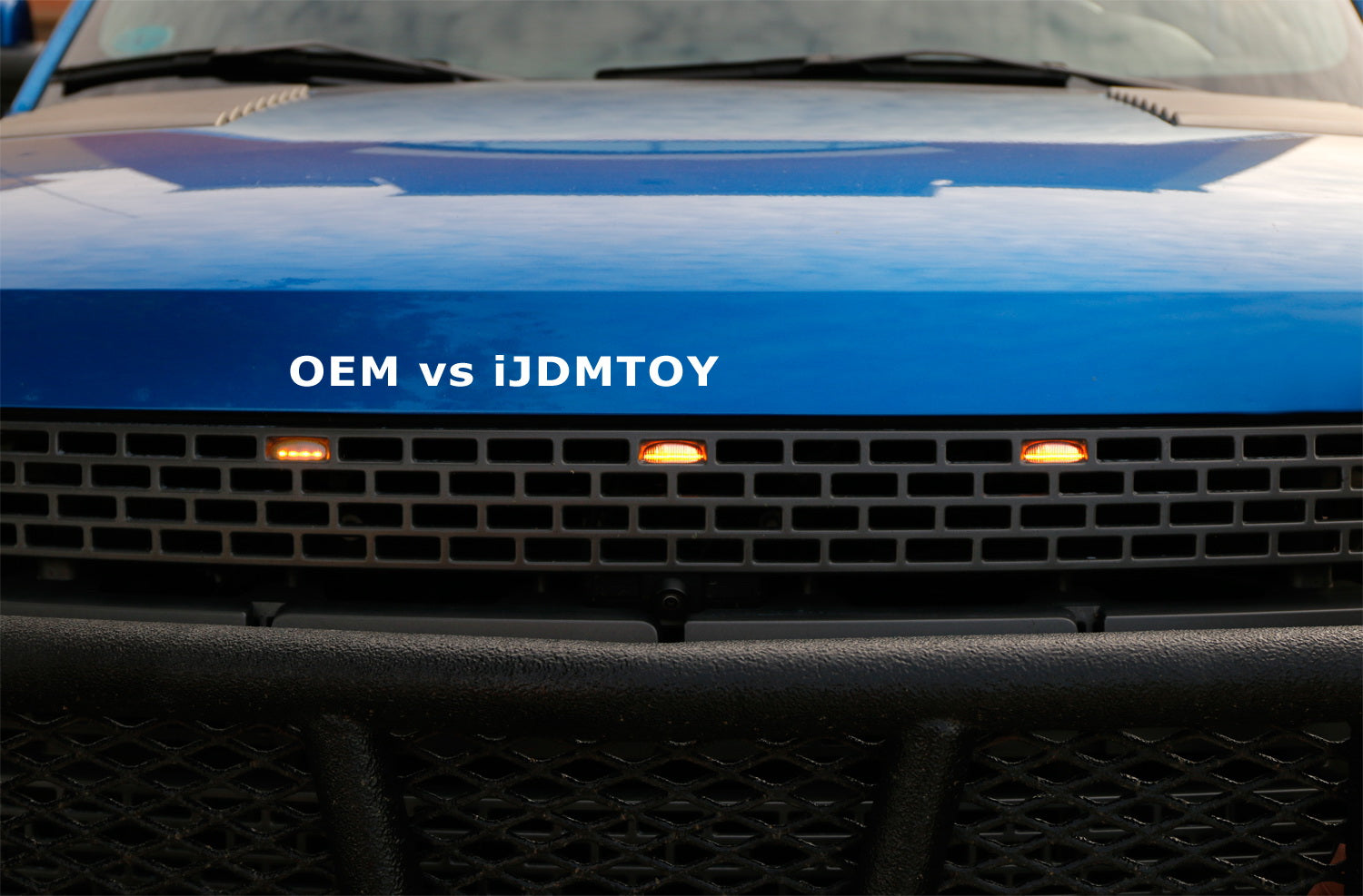 3Pcs Clear 12 SMD Amber Yellow LED Front Grille Running Lights for Ford Raptor - Durable Off-Road Lighting for Trucks & SUVs - Perfect for Night Driving, Foggy Conditions & Off-Road Adventures