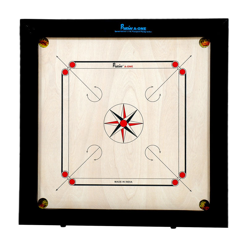 Premium 16mm Champion Carrom Board - Professional Tournament Grade A One Ply Surface for Competitive Play - Perfect for Family Game Nights & Indoor Sports